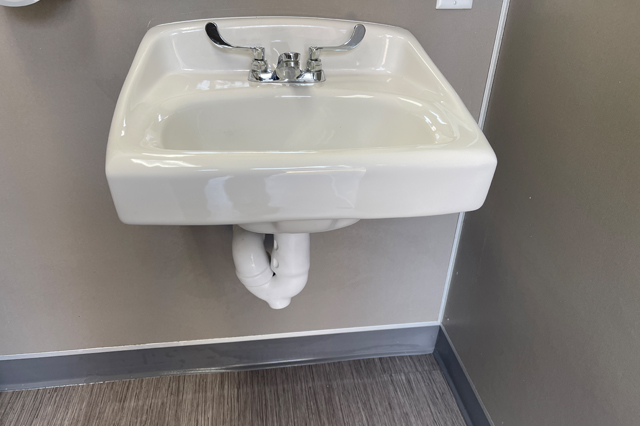 Tony's Plumbing Co. Commercial Sink Installed