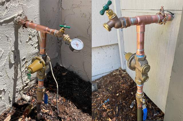 Tony's Plumbing Co. Pressure Regulators Installed