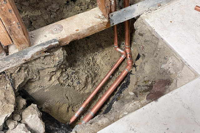 Tony's Plumbing Co. Slab Water Line Repair