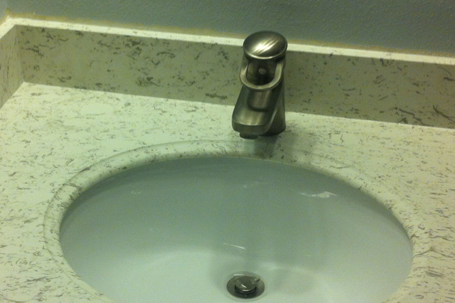 Tony's Plumbing Co. Bathroom Faucet Installed