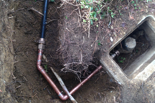 Tony's Plumbing Co. Main Water Line Repair