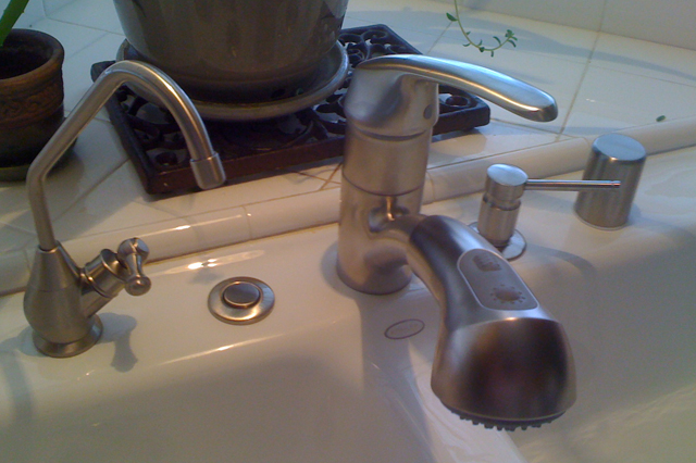 Tony's Plumbing Co. Kitchen Sink Faucet Installed