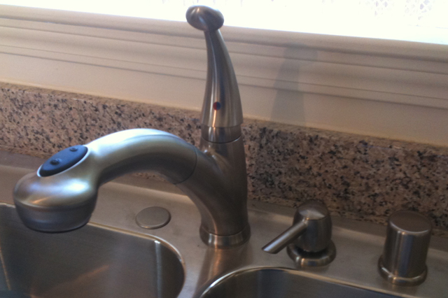 Tony's Plumbing Co. Kitchen Sink Faucet Installed