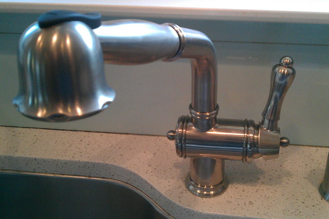 Tony's Plumbing Co. Kitchen Sink Faucet Installed