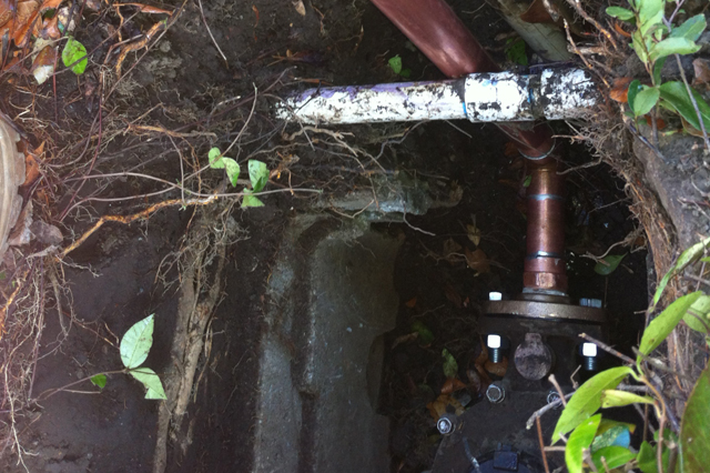 Tony's Plumbing Co. 2in Water Line Repair